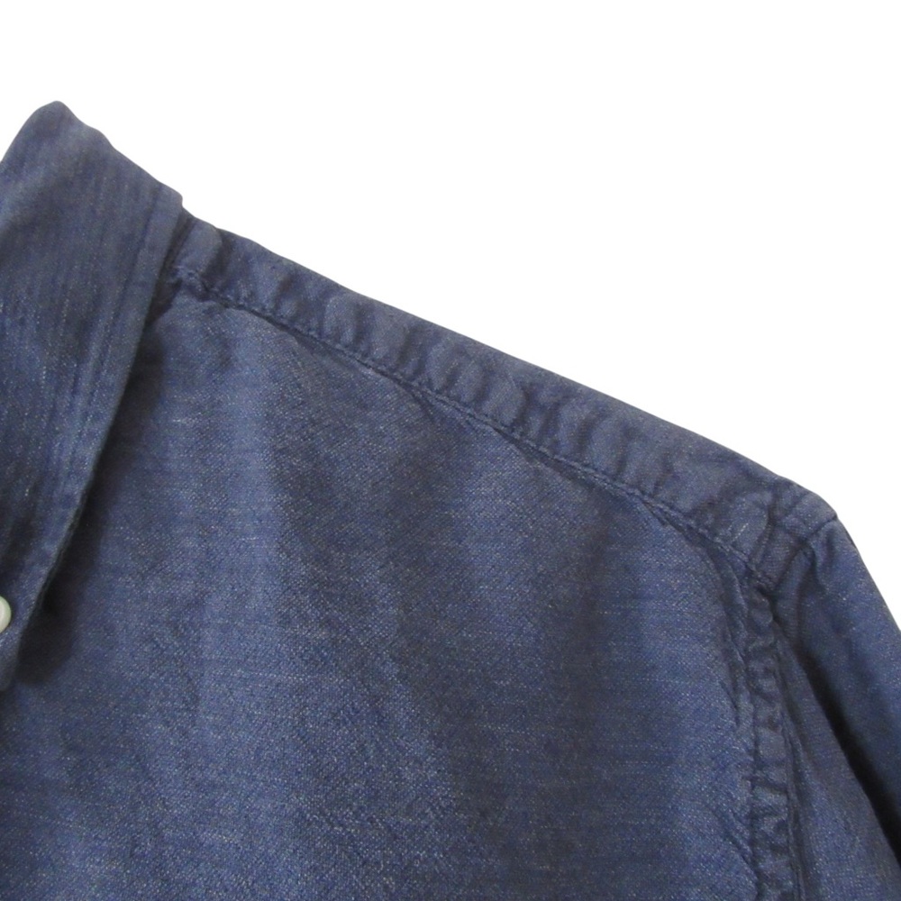 Faherty Blue Button-Down Shirt - image 4